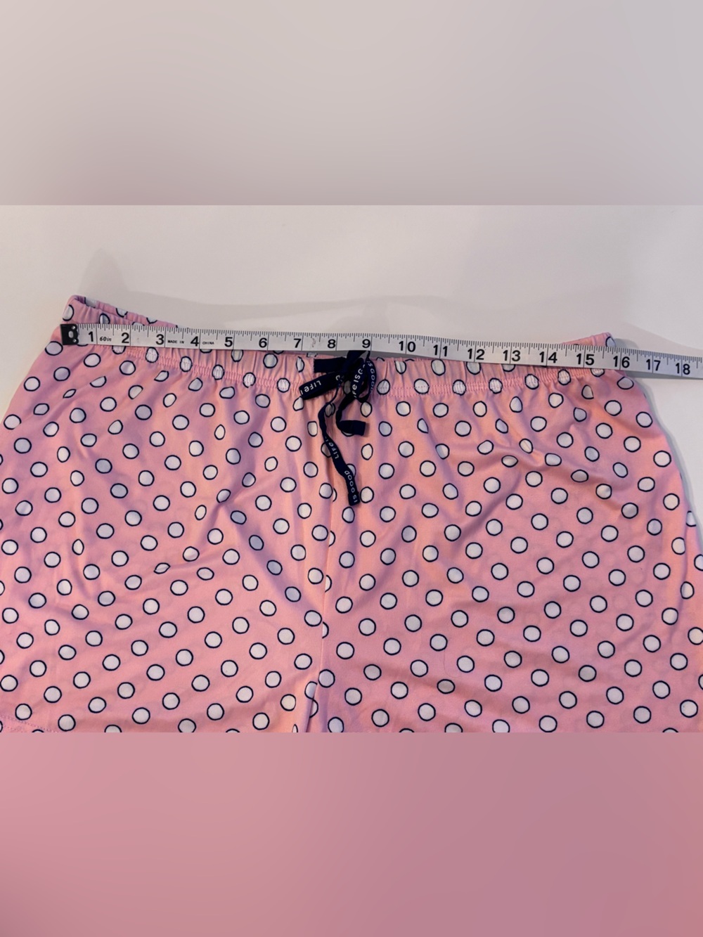 Life Is Good Pink Polka Dot Sleep Shorts, Women’s Lg - Picture 4 of 9